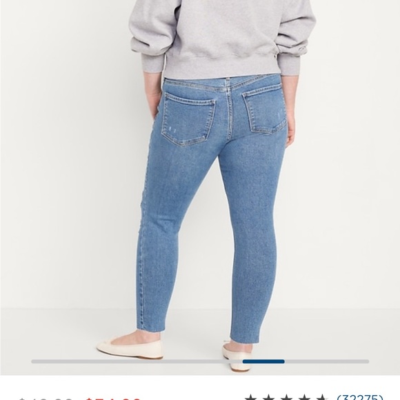 Old Navy mid-rise Rockstar super skinny jeans 16 PETITE - Picture 2 of 4